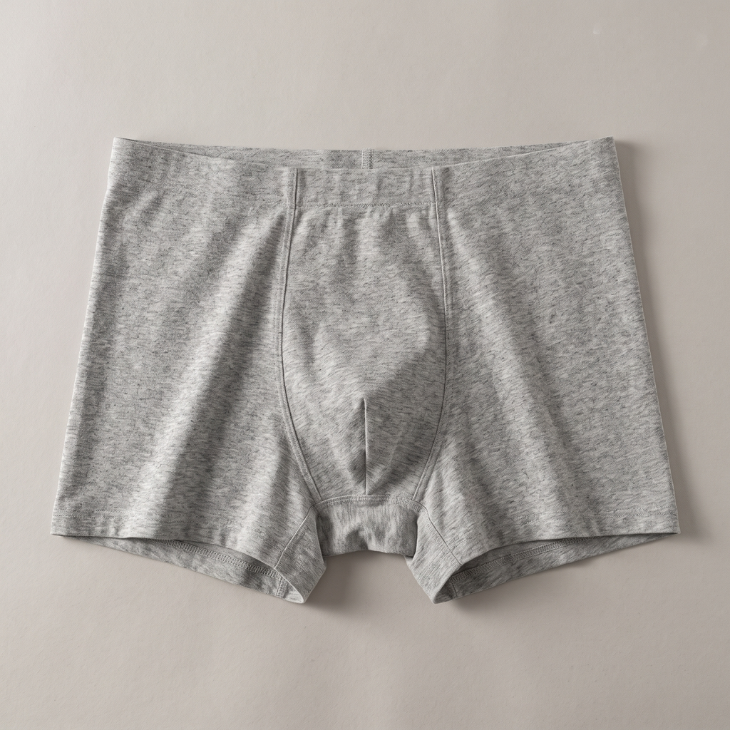 Close-up of the seamless combed cotton knit and waistband
